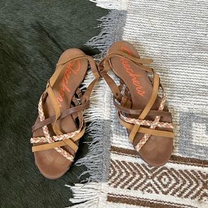 Skechers braided leather sandals